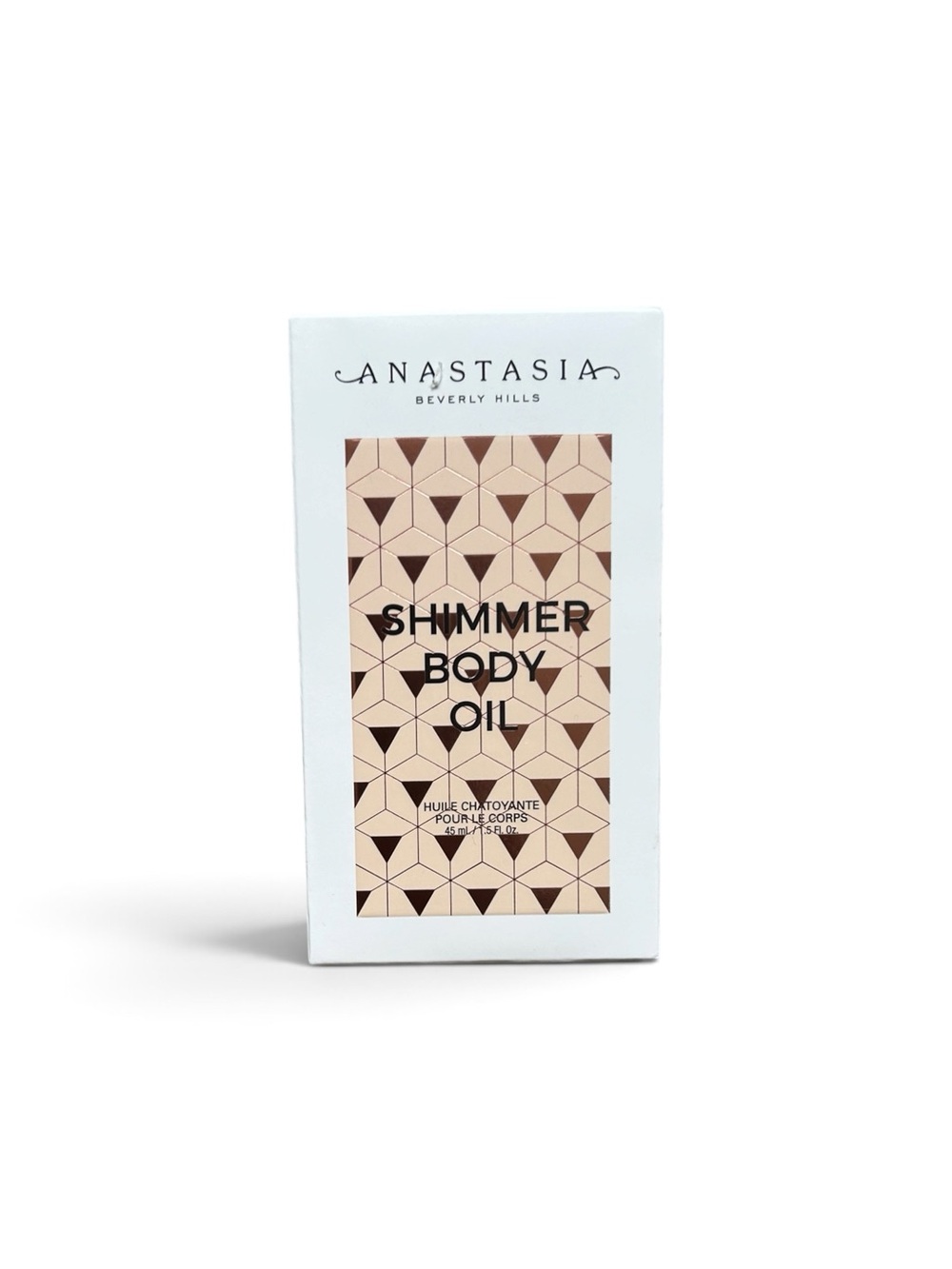 Anastasia Beverly Hills Shimmer Body Oil - Beige & Brown Geometric